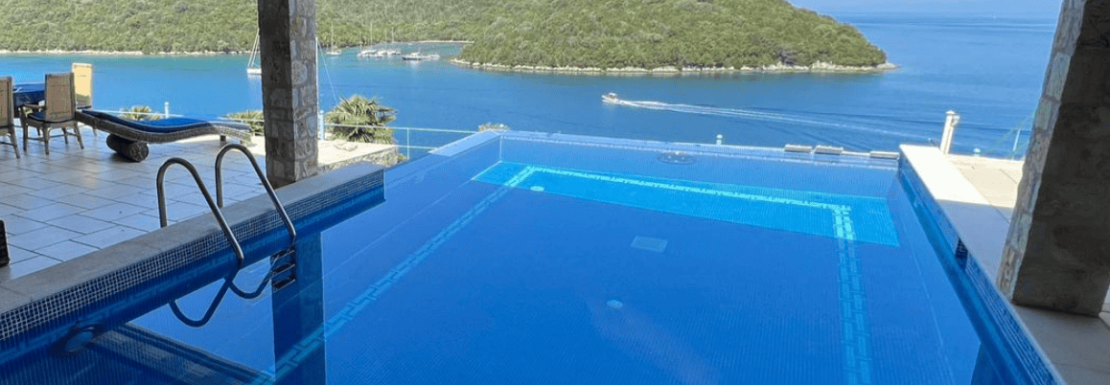 wonderful villa with pool for sale at lefkas
