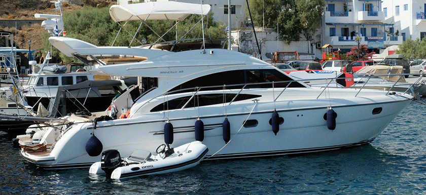Princess 42 Flybridge Available now for sale in Greece